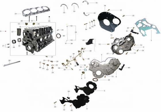Συγκρότημα κινητήρα Xiangling S για iSF3.8 iSF2.8 FOTON Αξιόπιστος και ανθεκτικός