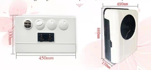 ZC-03A-480s Ηλεκτρικό κλιματιστικό για φορτηγό φορτηγό πλοίο 400g ψυκτικό φορτίο βάρος